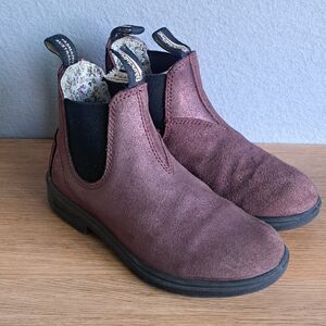 Blundstone Kids Girls Sz 2-2.5 AU 1 EU 33 Purple Chelsea Ankle Boots Suede